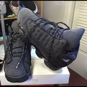 Nike Air Jordan 13 XIII Retro BG Size 7 Y Black Cat Playoff 3M OG 884129-011